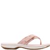 CLARKS WOMENS FLAT STRAP SANDAL - DUSTY ROSE